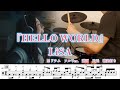 『HELLO WORLD』LiSA【ドラム】※譜面足元歌詞付き【叩いてみた】