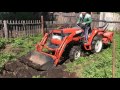 Kubota Грандель GL 200/ (Uprooted stumps)/ Корчевание пней минитрактором