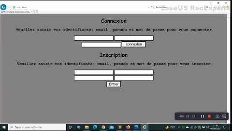 Créer un formulaire de connexion et d