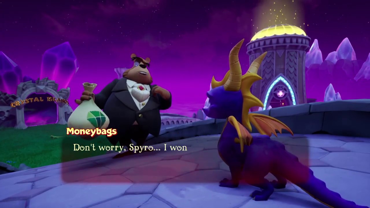 Spyro Reignited Trilogy Midnight Mountain Moneybags Glitch YouTube
