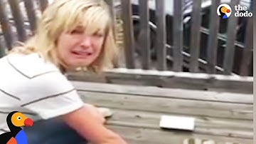 Crying Woman Rescues Mouse From Glue Trap | The Dodo