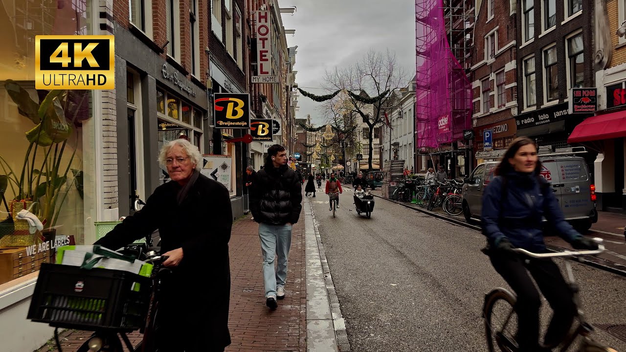 Amsterdam City Center Walk 4K | Haarlemmerstraat & Canals