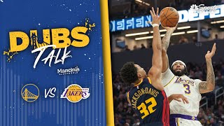 Warriors can't stop Anthony Davis in loss to Lakers | Dubs Talk Live | NBC Sports Bay Area