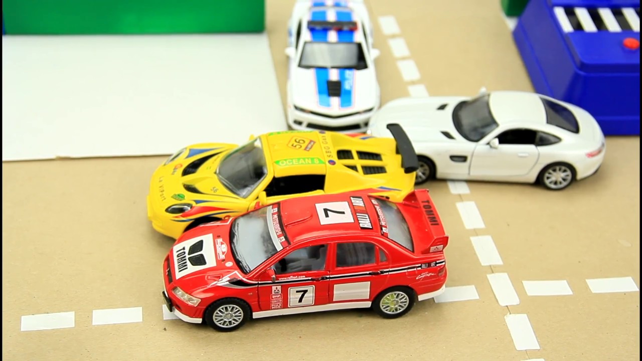 for children's sake of va Police Car vs Monster Truck