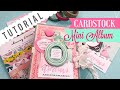 Cardstock Mini Album ❀ TUTORIAL | “Use Your Paper” Series Idea #5