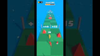 1172 Yellow Vs Red Count Masters Run 3D Gameplay Stickman War #games #funny#shorts