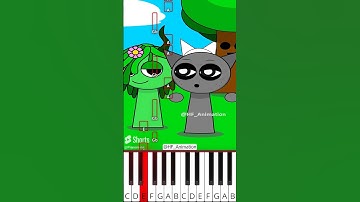 Sprunki Wenda Inflation & Oren Try To Help | 🤣😱Animation meme(@HF_Animation) - Octave Piano Tutorial