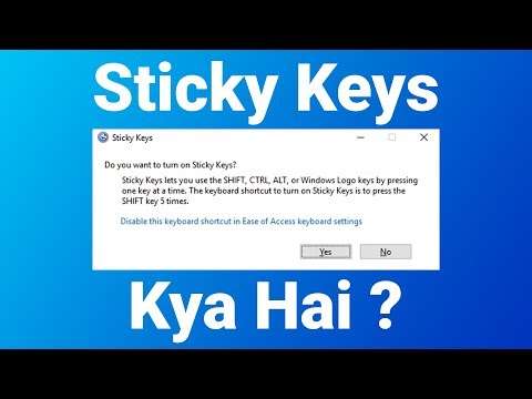 Video: Hvordan Aktivere Sticky Keys