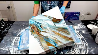 GORGEOUS Acrylic Transfer~AMAZING Color Combination~Bloom~TLP Pigments~Acrylic Pouring~Fluid Art~236