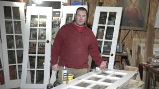 Jason from East Coast Upcyclers shares some ideas on how to transform a multiple glass frame door into a work of art. Thanks go 