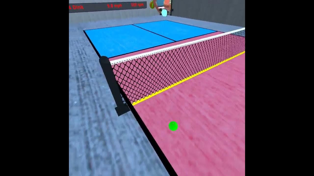 Pickleball VR simulator. How does this spin look? YouTube