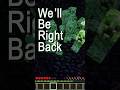 Creeper 😭 #minecraft #minecraftmemes