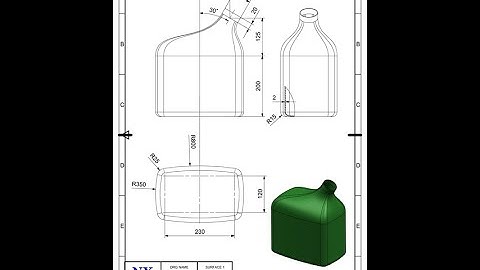 NX CAD Plastic bottle design with Surafce #Model #4 #Bottle #Surfacing
