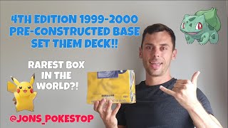 Pokemon Card Holy Grail - 4th Edition 1999-2000 Pre-constructed Base Set Theme Deck Box