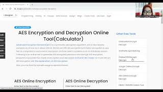 diario Cualquier congelador Online Tool For AES Encryption and Decryption - YouTube
