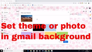 How to set theme or photo in gmail background | Change gmail theme | BDNL RAKIB