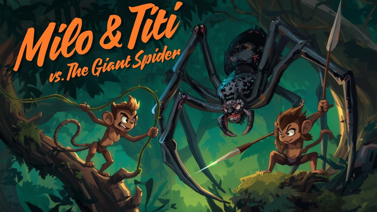 Survival Journey: Brave Monkeys Driving a Semi-Truck vs. Forest Monsters 🚛🕷️