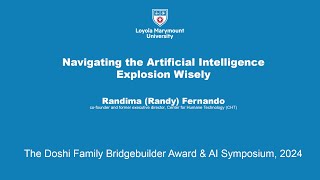 Information Doshi Bridgebuilder Awards 2024, Session 2: Randima Fernando Update