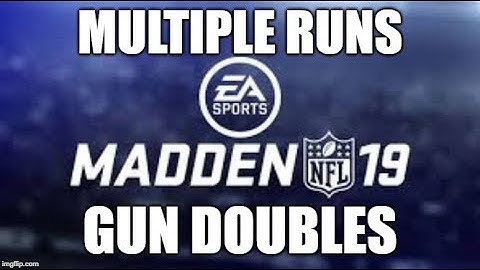 Madden 19 Glitches Cheats and Tips -  Multiple Runs - Gun Doubles