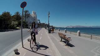 Jedziemy rowerem po centrum Kos - Grecja 2022 4K