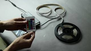 LEDテープ 5m RGB 防水 音に反応 ミュージックセンサー LEDテープライト 調光 調色 リモコン操作