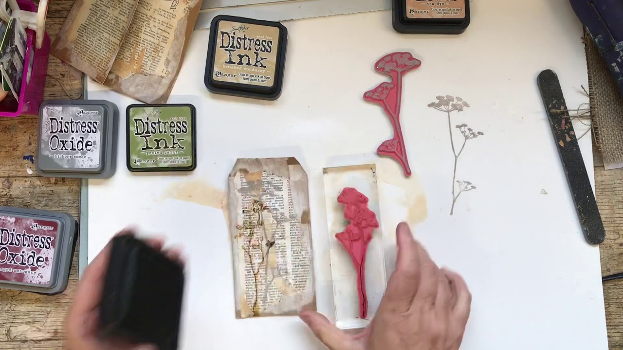 Filling & decorating a blank junk journal #9 (tags)