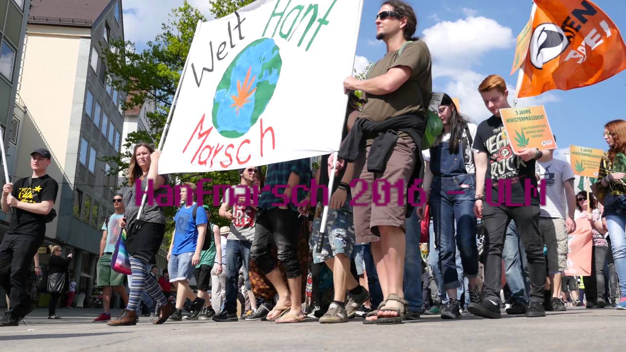 ****Global Marihuana March 2016**** - ***Ulm*** - **Germany** - *Compilation* 4K