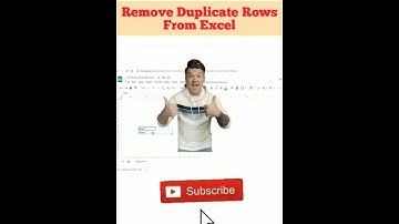 Remove Duplicate Rows in Excel in Just 15 Seconds..!!! #Shorts