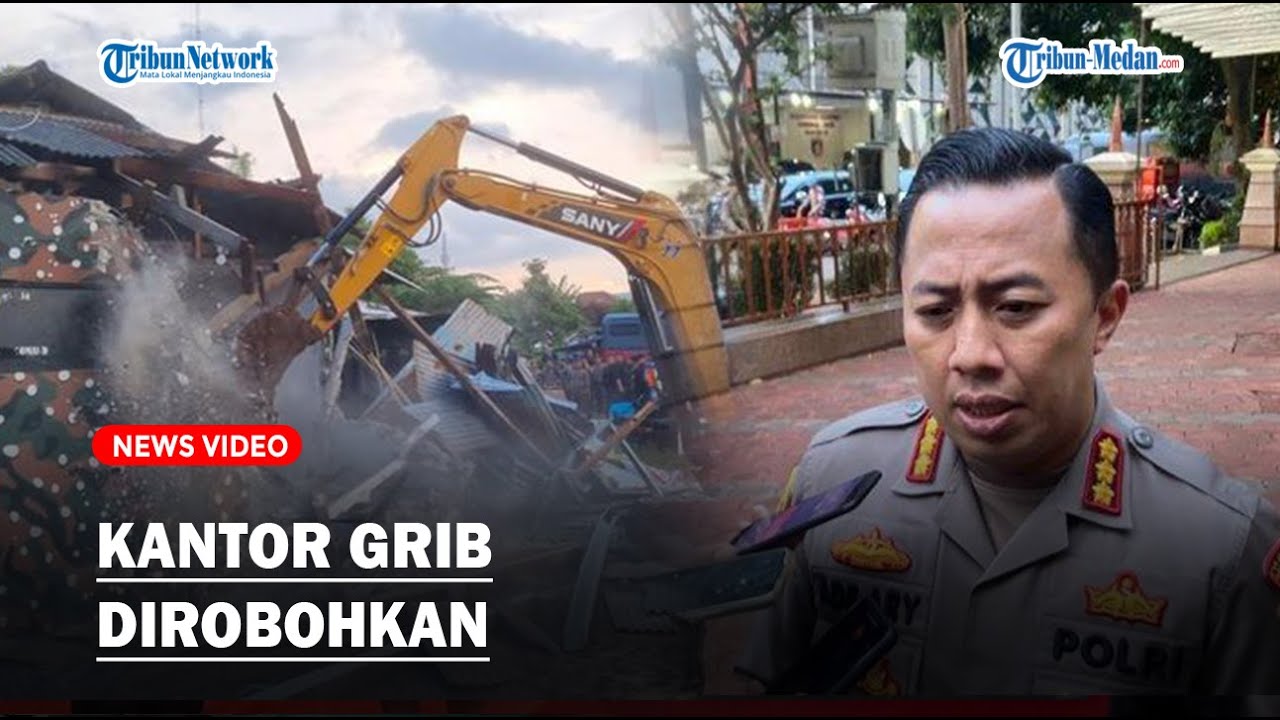 DETIK-DETIK Kantor GRIB di Tangsel Dirobohkan, Puluhan Orang Ditangkap
