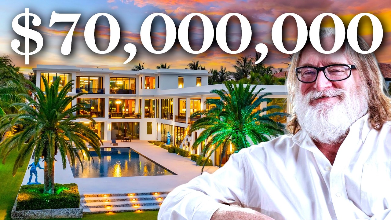 Gabe Newell ostenta e compra mansão de milhões com túnel para o oceano