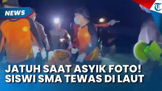 SWEPT AWAY BY WAVES! Tragic Moments as High School Student Falls from Apparalang Cliff in Bulukum...