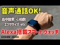 音声通話可能でアレクサ搭載なスマートウォッチがコスパいい！【ID208】