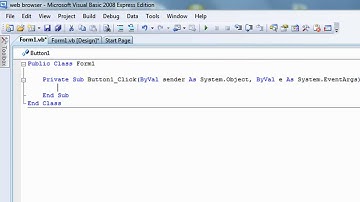 How to: make a web browser in visual basic 2008