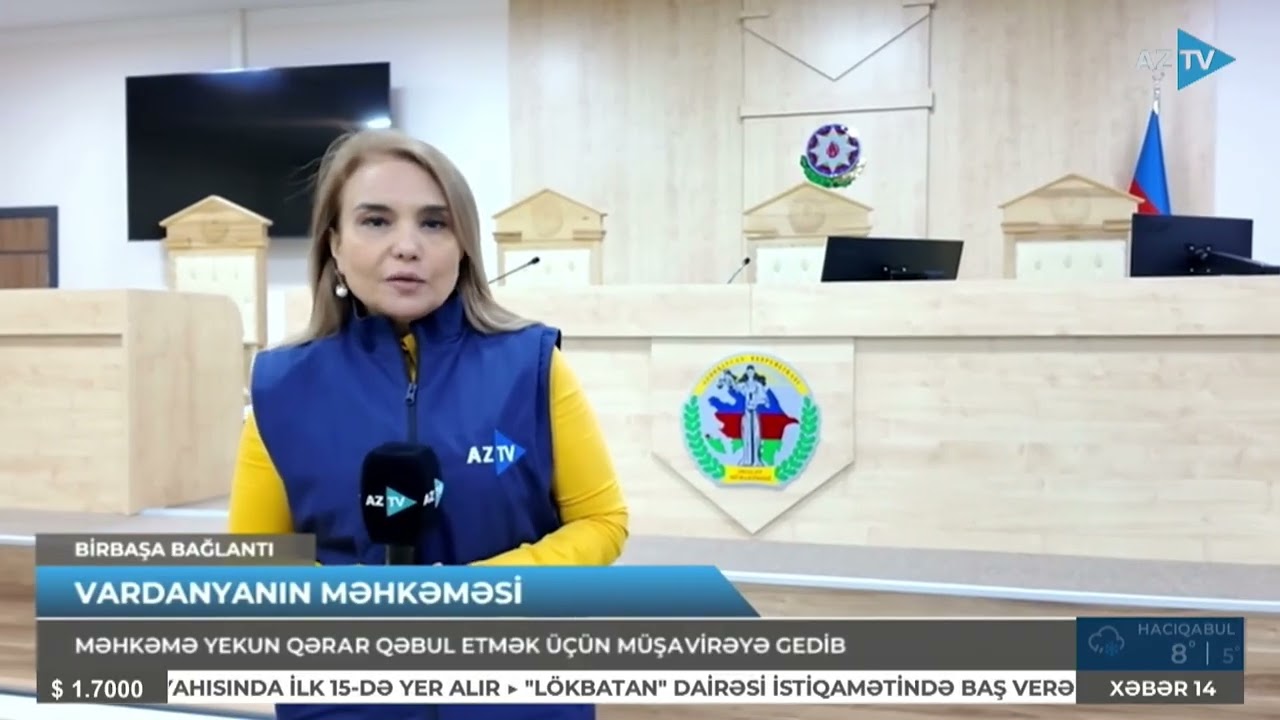 Ruben Vardanyanın məhkəməsində yekun qərar qəbul edilməsi üçün hakimlər müşavirəyə getdilər.