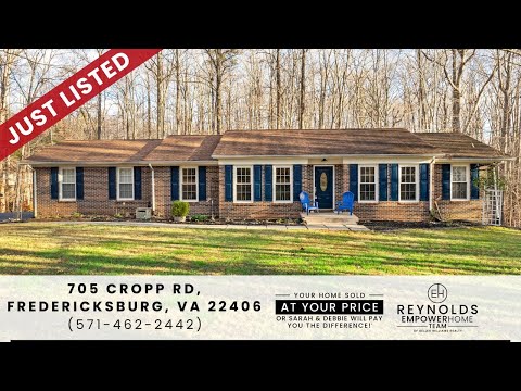 705 Cropp Road, Fredericksburg, VA home video tour