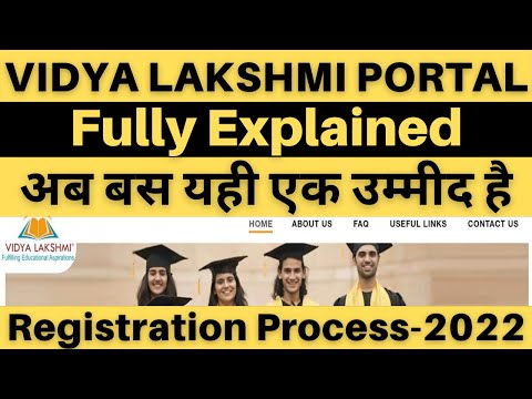 Vidya Lakshmi Education Loan Online Apply - Complete Video | How to Apply Vidya Lakshmi Portal |