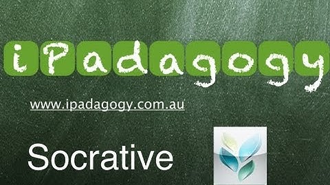 iPadagogy - App Review - Socrative 2 Minute Tutorial