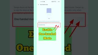 How To Enable One Hand Mode In Realme || One Handed Mode Settings ||#viral  #shorts #youtubeshorts
