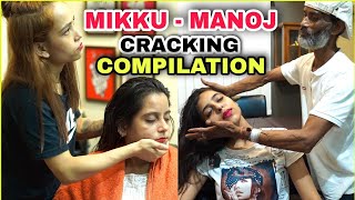 ASMR CRACKING COMPILATION, NECK, HAIR, SKIN CRCKING BY INDIAN BARBER MANOJ MASTER, MIKKU, SHAMBOO screenshot 5