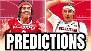 Alabama vs. Texas Tech PREDICTION | 2026 NCAA Tournament Predictions