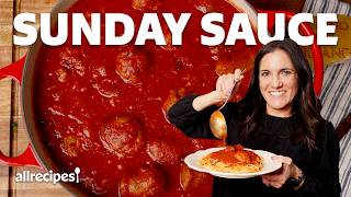 How to Make Meatballs &amp; Sunday Sauce | Get Cookin&#39; | Allrecipes