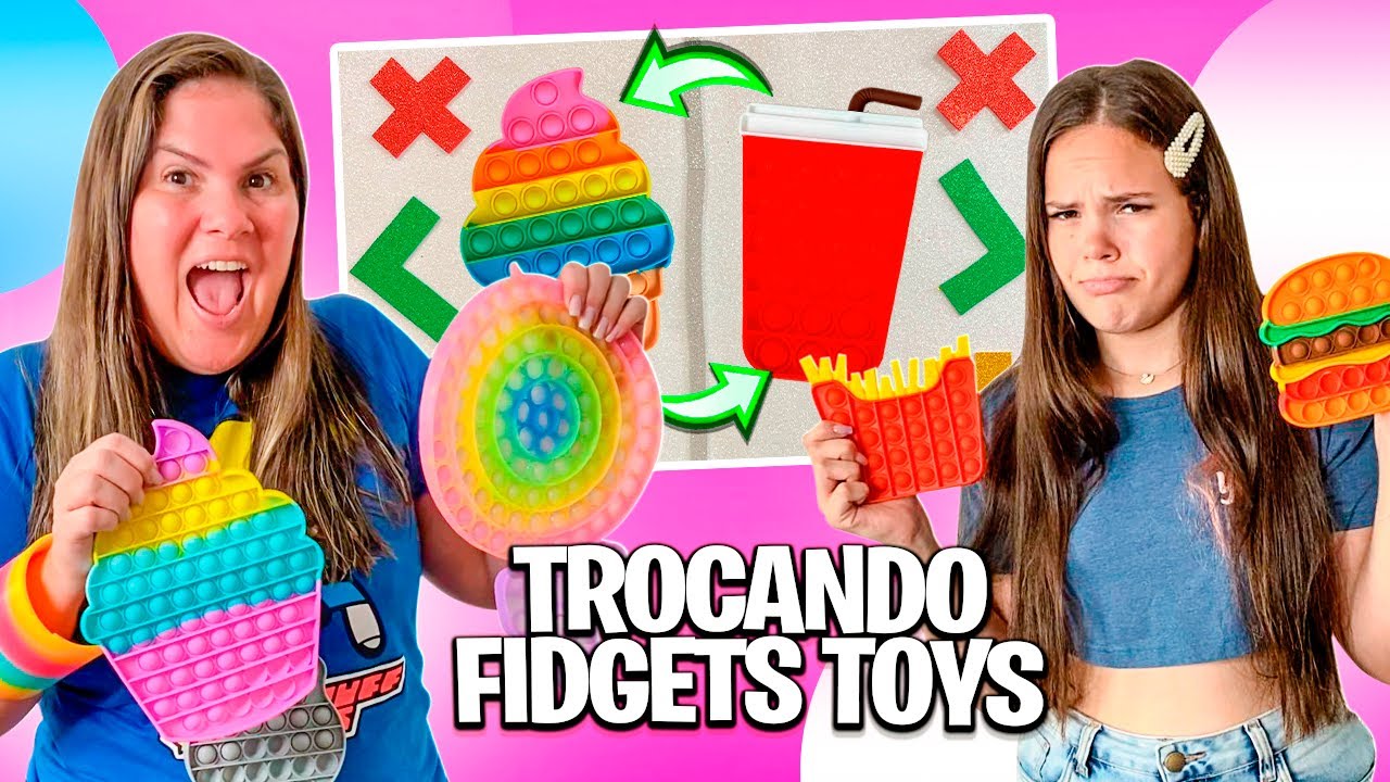 TROCA DE FIDGET TOYS * QUEM FEZ a MELHOR TROCA???