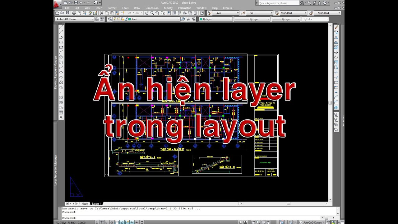 "Ẩn Nét Trong CAD": Bí Quyết Tối Ưu Hiệu Quả Làm Việc