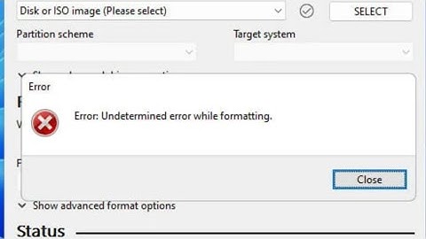 Undetermined error while formatting.||Rufus error resolved ||Bootable pendrive Rufus error