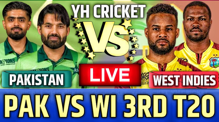 LIVE: Pakistan vs West Indies Live- 3rd t20 | Pak vs Wi Live Scores & Commentary