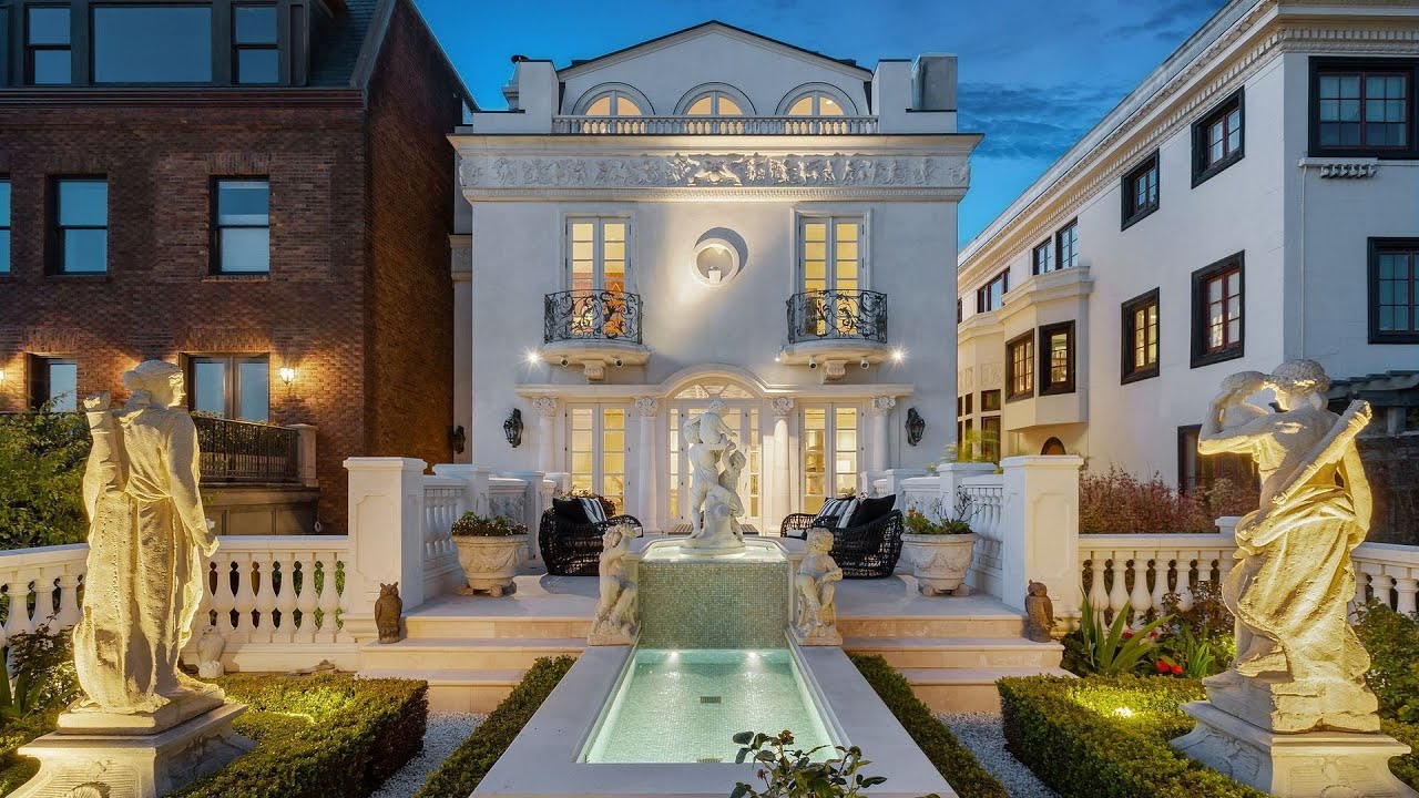 JUST 16,950,000! Exquisitely French Mansion in San Francisco with dramatic architecture