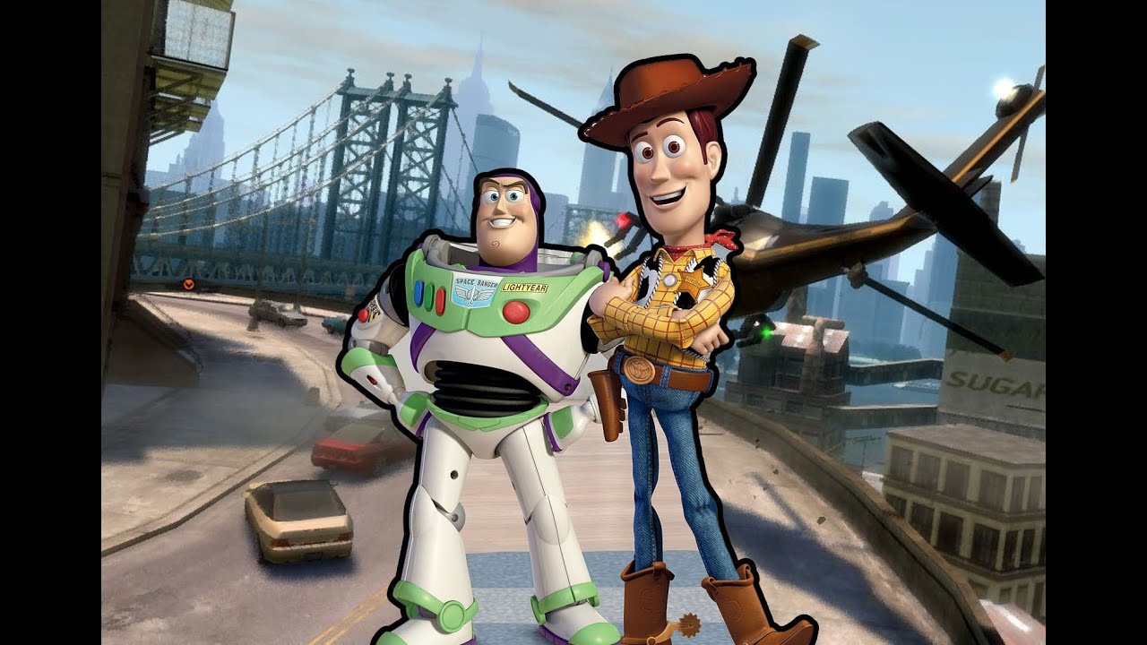 Grand Theft Toy Story (GTA 4 With Buzz and Woody Mods) YouTube