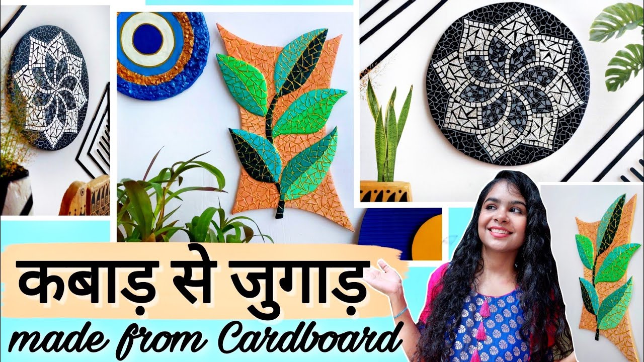 Tried MOSAIC Art from Random Waste Materials | Unique Festive Decor DIY Ideas