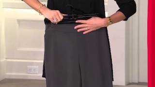 Joan Rivers Wardrobe Builders Petite Ponte Knit Slim Pants with Jennifer Coffey