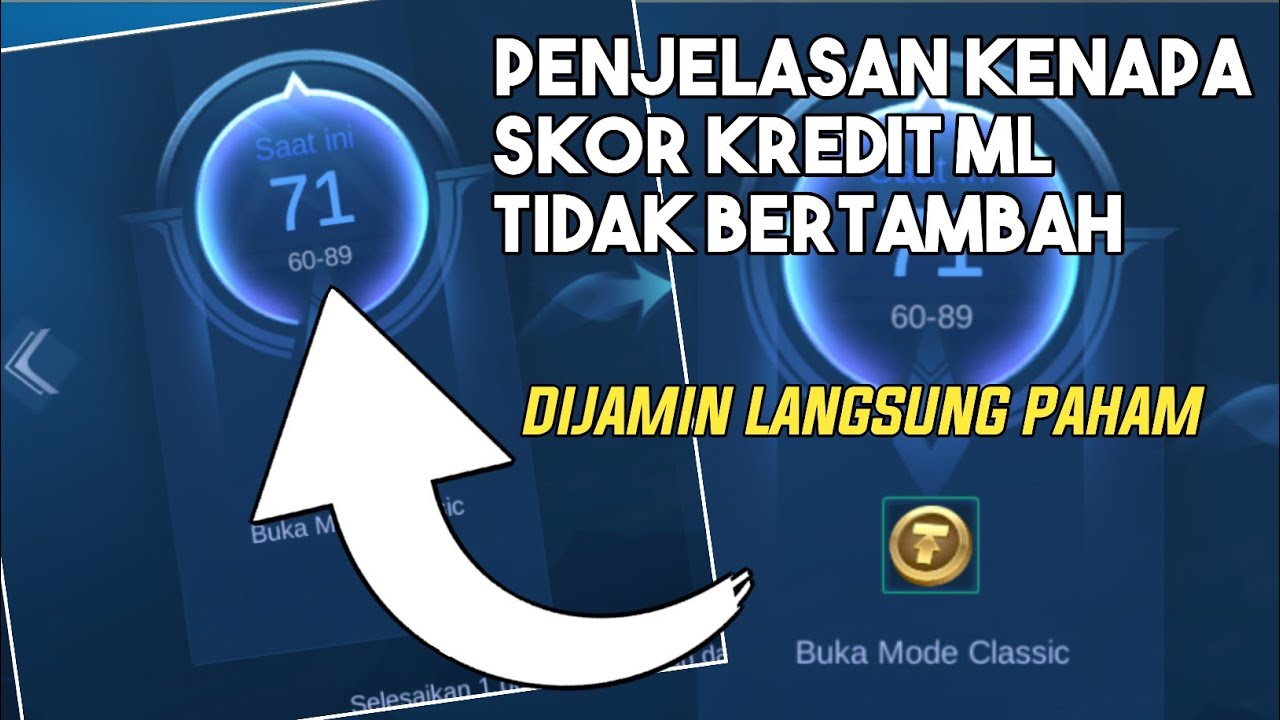 Ini dia alasan kenapa skor kredit tidak nambah -Mobile Legends - YouTube